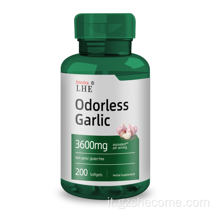 Softgels aglio inodore 3600 mg 200 Softgels